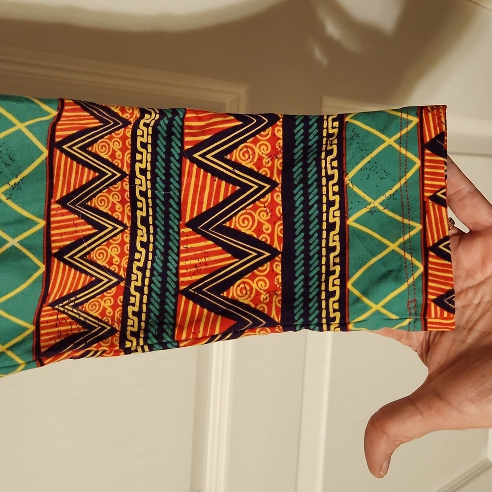 LuLaRoe TC Leggings - green, orange, purple, yellow